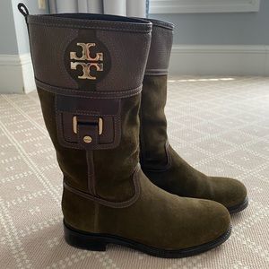 Tory Burch Mid-Calf Suede Boots